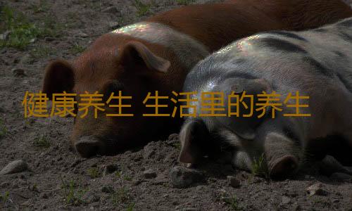 健康养生 生活里的养生常识
